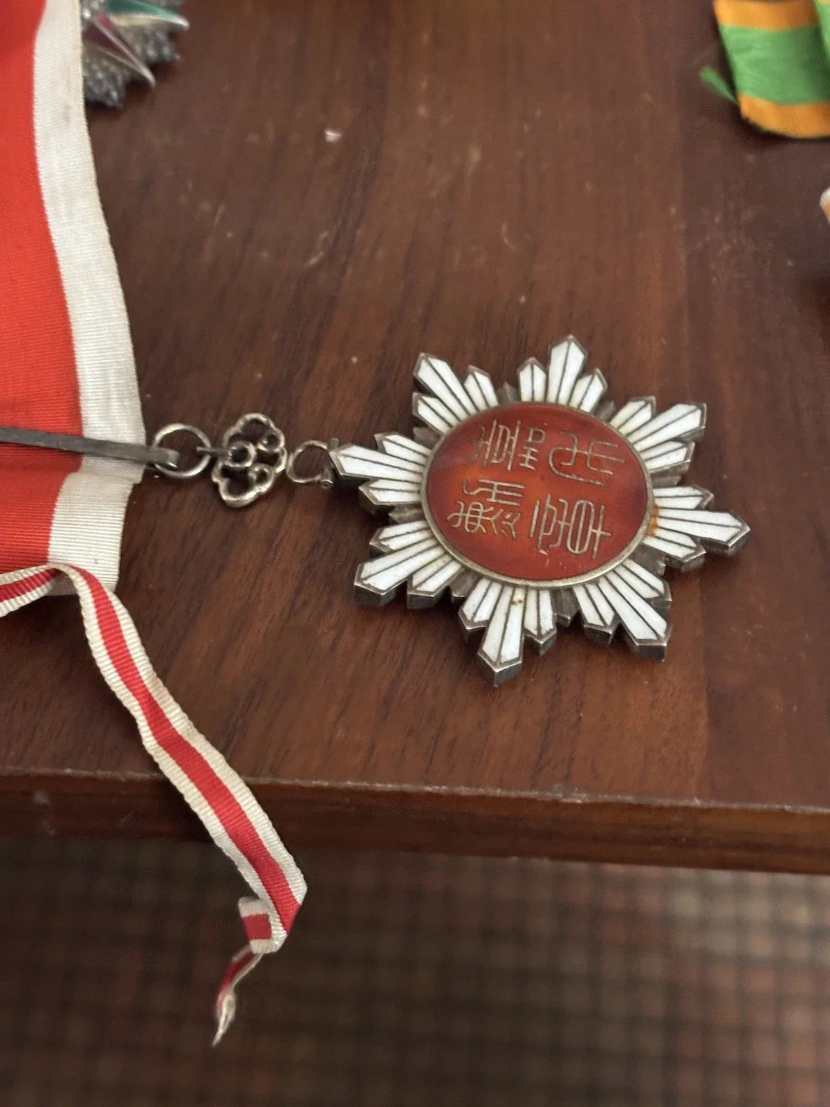 BEAUTIFUL COMMANDER OF THE ORDER OF THE GOLDEN GRAIN REPUBLIC OF CHINA IN VERMEIL