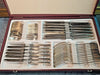 Beautiful antique silver-plated cutlery set by CHRISTOFLE, MALMAISON pattern, 47 pieces