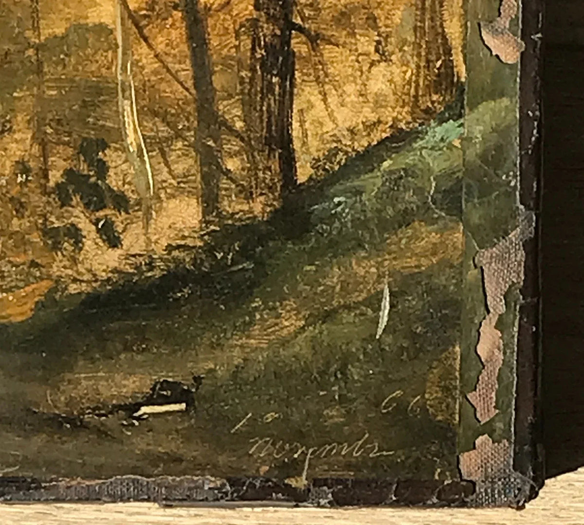 RARE OIL PAINTING BY CAMILLE COROT, LANDSCAPE AT ST CLOUD, VILLE-D'AVRAY, BARBIZON, FONTAINEBLEAU