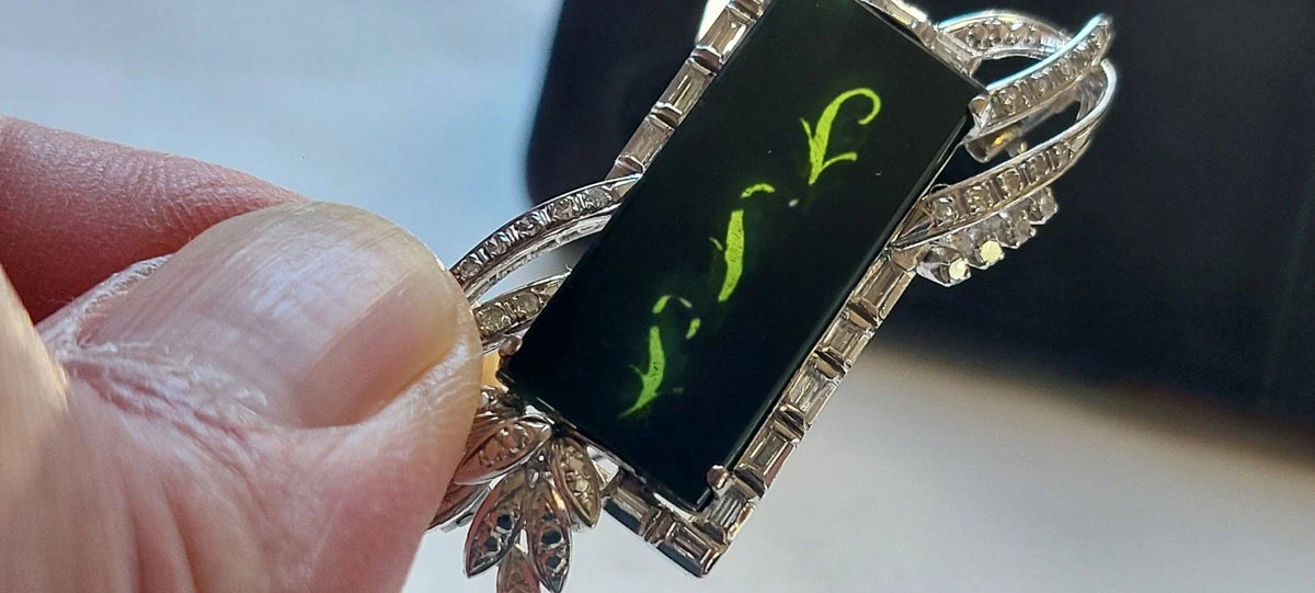 Antique 14K white gold jewelry