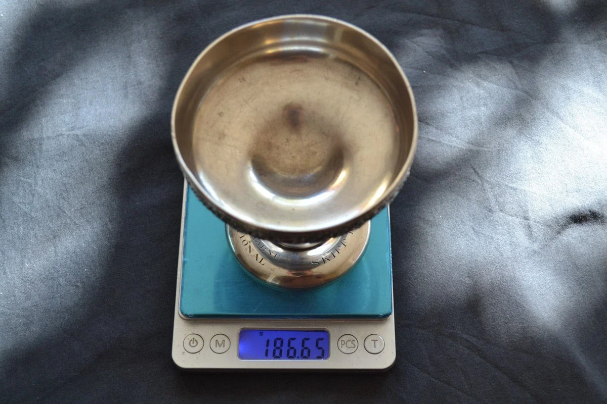solid silver trophy chalice