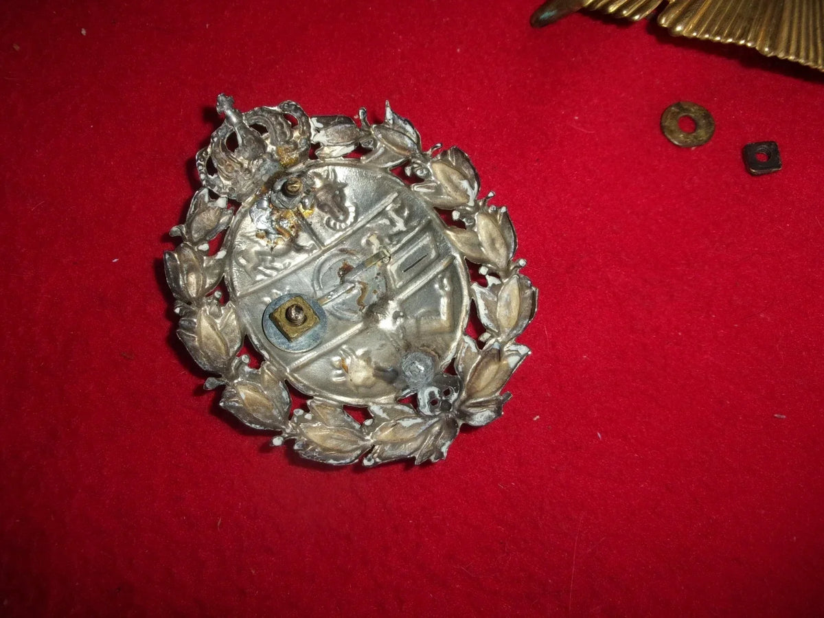 plaque officier de réserve casque à pointe mecklembourg WWl