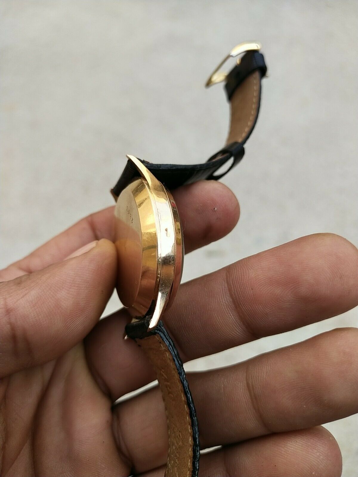 Vintage Bulova 18k gold automatic chronograph watch