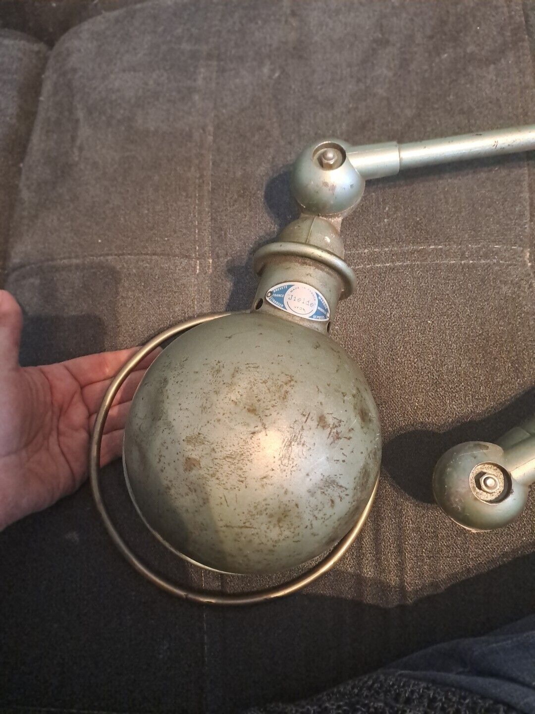 Vintage Jieldé industrial lamp, 3 arms