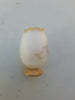 Rare Antique Small Daum Nancy Goose Girl Frosted Glass Vase. Gold Trimmed.