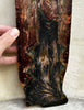 Antique Painting Portrait of the Virgin Mary in Prayer Religious Icon Wood