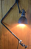 LAMPE GRAS / Beautiful antique sheet metal workshop lamp signed GRAS / All original