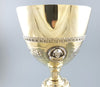 19th-century solid silver vermeil chalice by Demarquet Frères