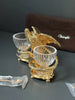 24-karat gold-plated salt cellar by Maison Christofle Aigle
