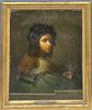 Tableau Ancien Huile Portrait Joueur de Violon Homme Renaissance Raphael XIXe