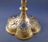 Vermeil and enamel chalice, solid silver by Demarquet Frères