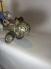 Nickel-plated bronze chandelier, French work from the 1930s.