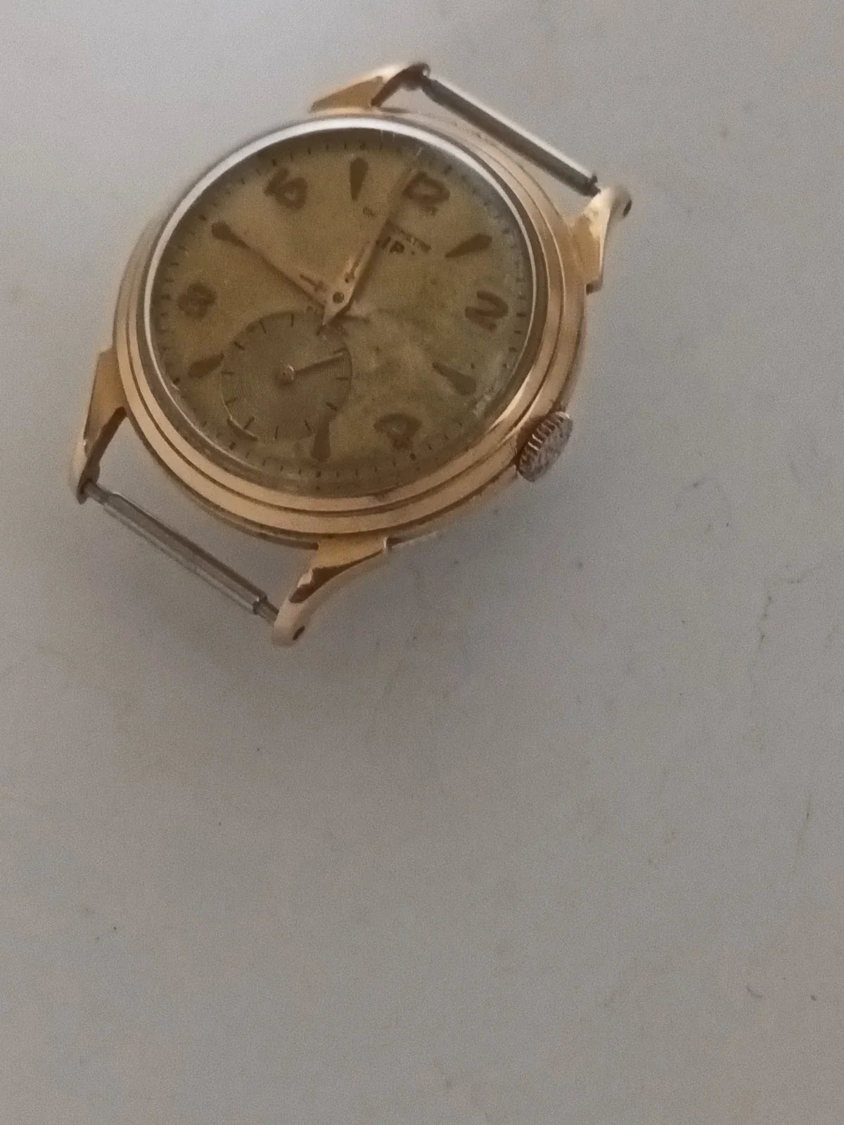 LIP MECHANICAL WATCH IN GOLD, EAGLE'S HEAD HALLMARK