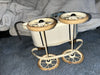 Small Doucet-type pram for antique dolls, Bleuette size