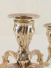 19th-century solid 925 sterling silver candelabra candlestick