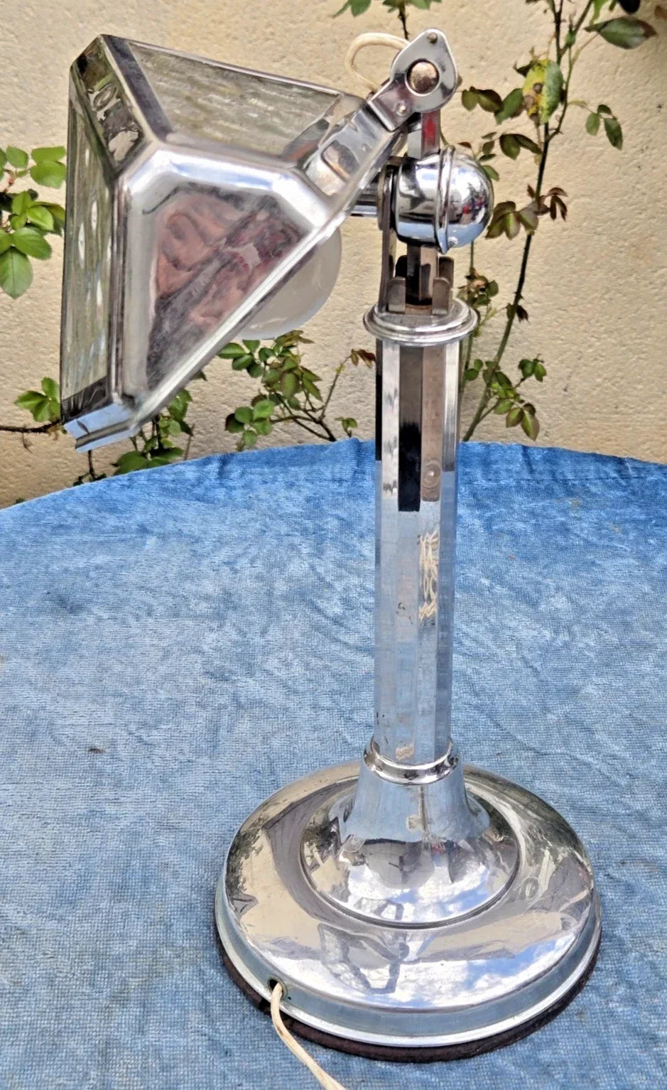 Beautiful antique chrome Pirouett desk lamp