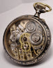 MONTRE ANCIENNE RARE GOUSSET SQUELETTE ARGENT NIELLO 1900 VINTAGE POCKET WATCH