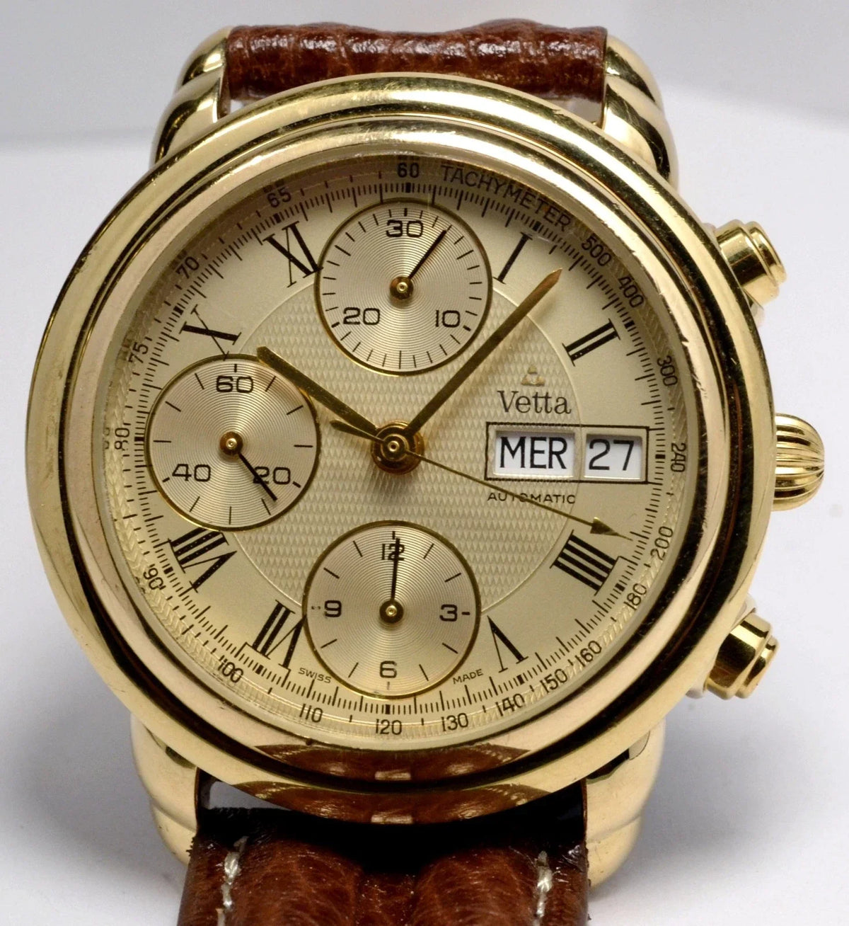 VETTA AUTOMATIC CHRONOGRAPH WATCH ETA 7750 VINTAGE SWISS WATCH