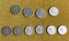 Lot of 35 antique silver coins, 19th century, Ecu, Nap, Louis-Philippe, Leopold, Hercules