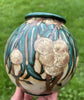 LOUIS LOURIOUX STONEWARE CHESTNUT BUR VASE