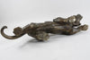 Bronze prowling tiger statuette