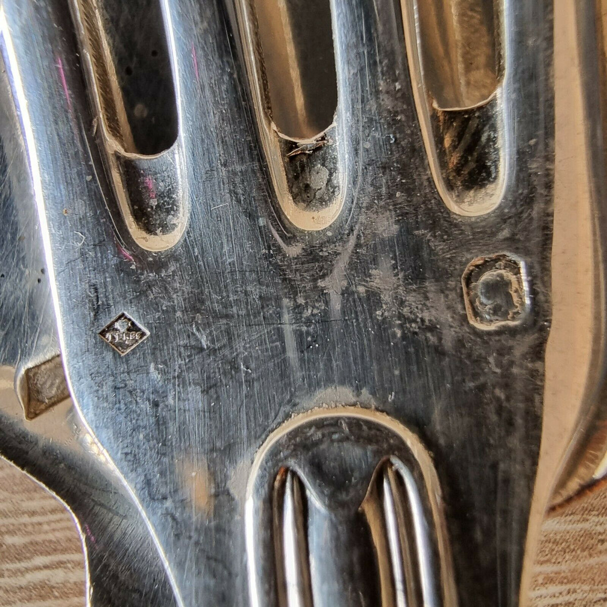 Set of solid silver Minerva cutlery