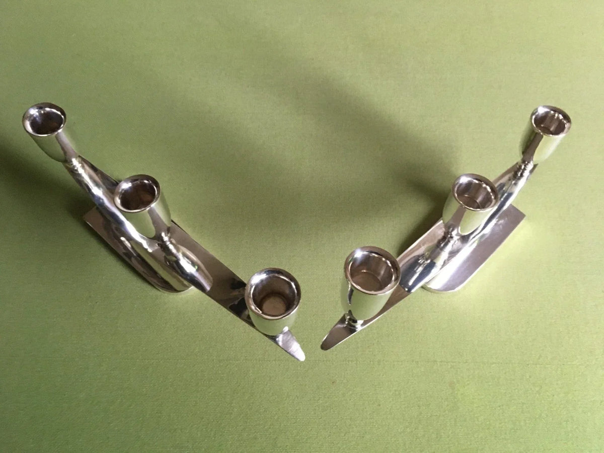 vintage sterling silver 925 Mexico candlesticks