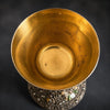 Austro-Hungarian solid 925 silver chalice, silver-gilt, enamel, and fine pearls