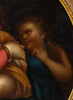 19th-century oil tondo on copper after the Italian Old Master Raphael, in an antique gilded frame