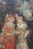 Elegant painting on panel with dog by Adolphe Monticelli (1824-1886), French School