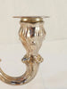 19th-century solid 925 sterling silver candelabra candlestick