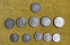 Lot of 35 antique silver coins, 19th century, Ecu, Nap, Louis-Philippe, Leopold, Hercules