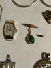 Lots of antique 18k gold and solid silver jewelry