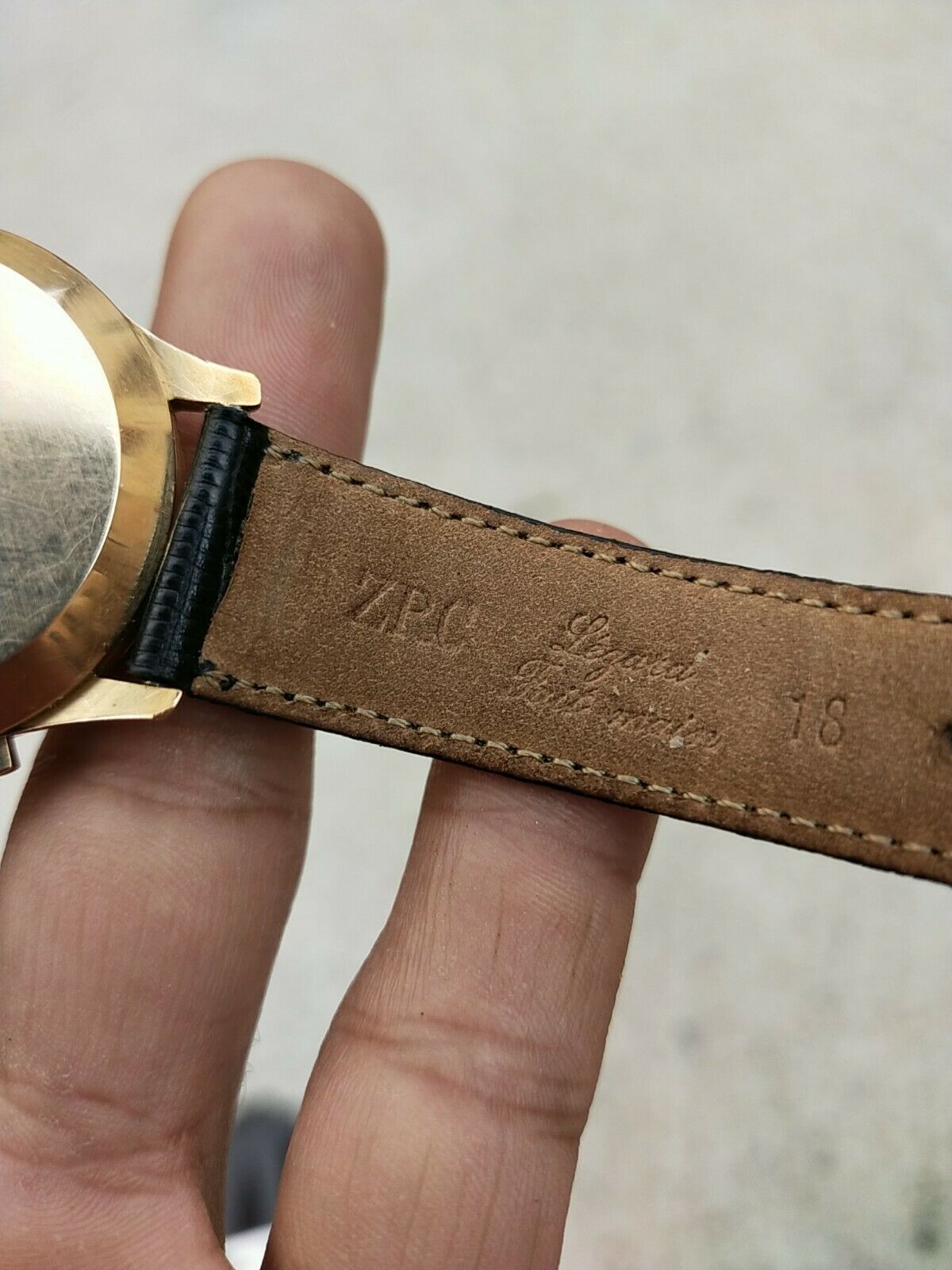 Vintage Bulova 18k gold automatic chronograph watch