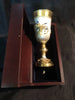 ciborium glass chalice silver-gilt precious stone