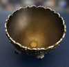Solid sterling silver 925 chalice, cobalt blue enamel, amethyst cabochons, fine pearls