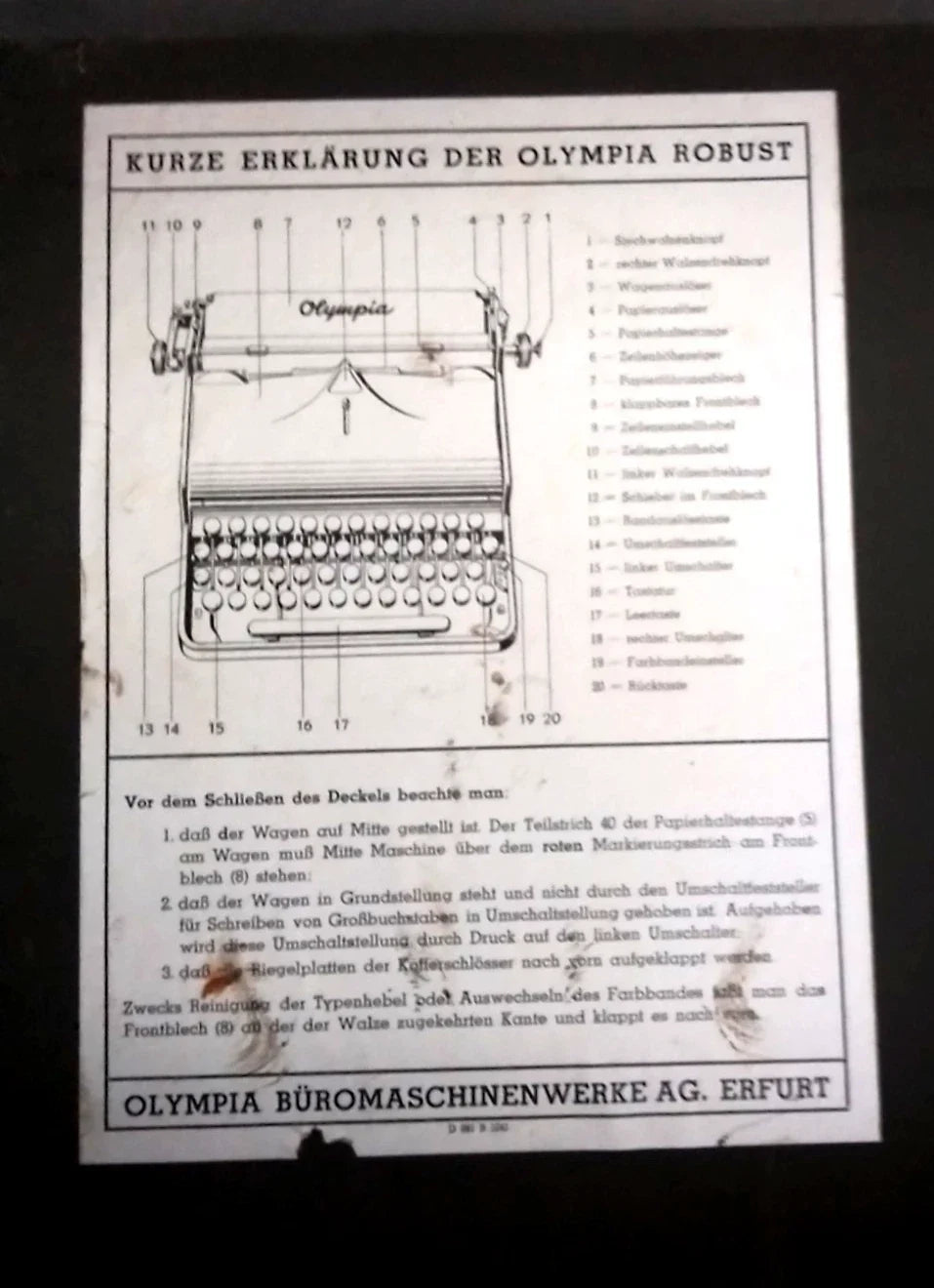 WW2 German typewriter