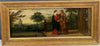 Antique oil painting, religious scene, The Visitation of the Virgin to Saint Anne, early 17th century