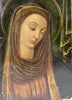 Tableau Religieux Ancien Huile Cuivre Portrait Vierge Renaissance XVIe-XVIIe