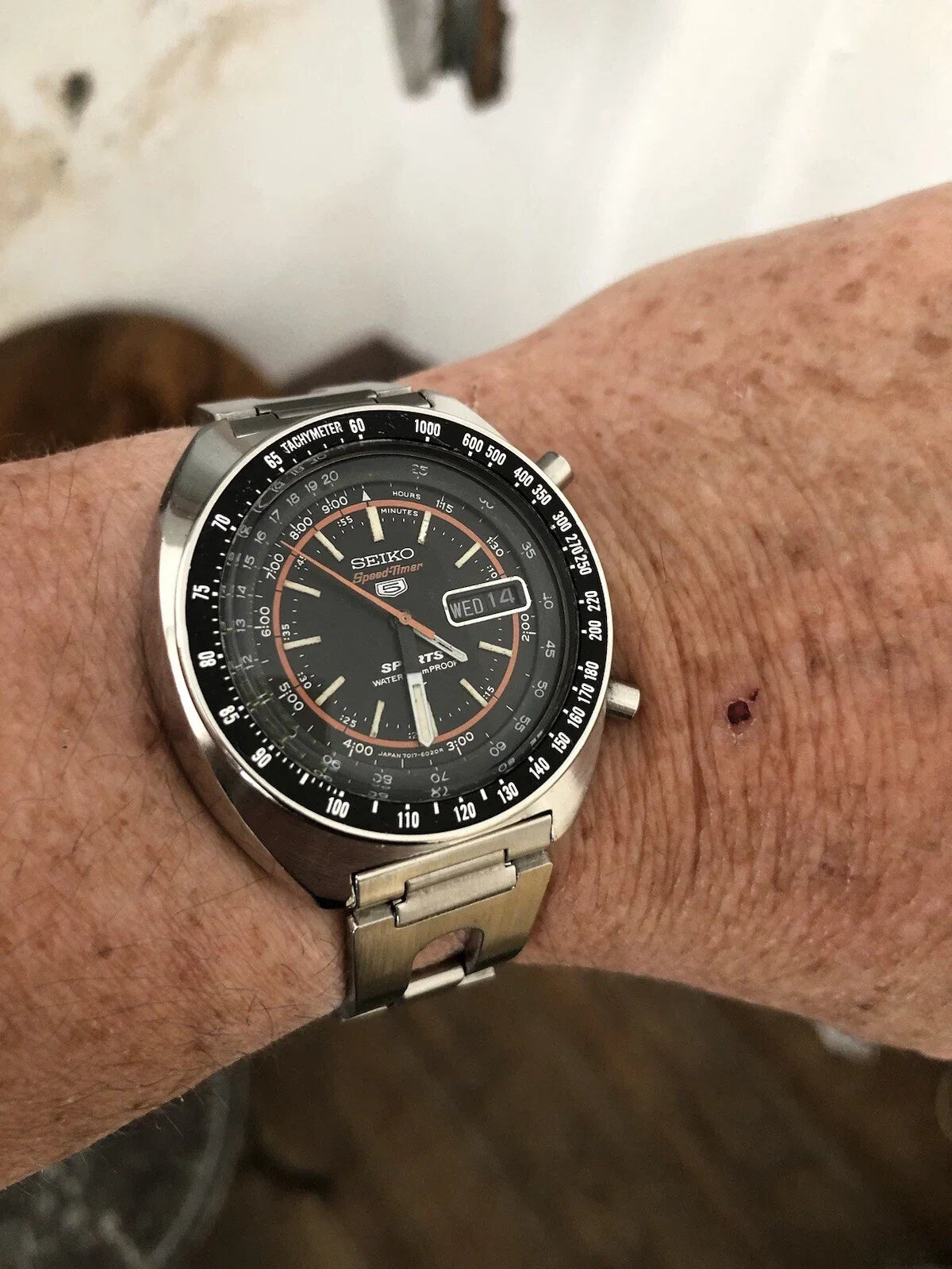 Montre Seiko Speedtimer 5 Sport Chronographe Extraordinaire. Quasiment Neuf.