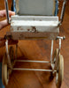 Small Doucet-type pram for antique dolls, Bleuette size