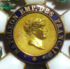 Legion of Honour medal, 2nd type, 1st Empire, Napoleon, silver, gold, 19th century