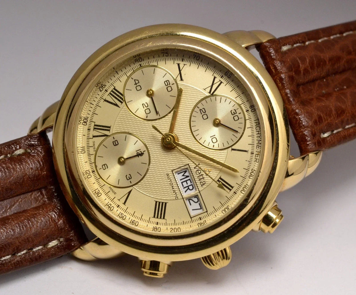 VETTA AUTOMATIC CHRONOGRAPH WATCH ETA 7750 VINTAGE SWISS WATCH