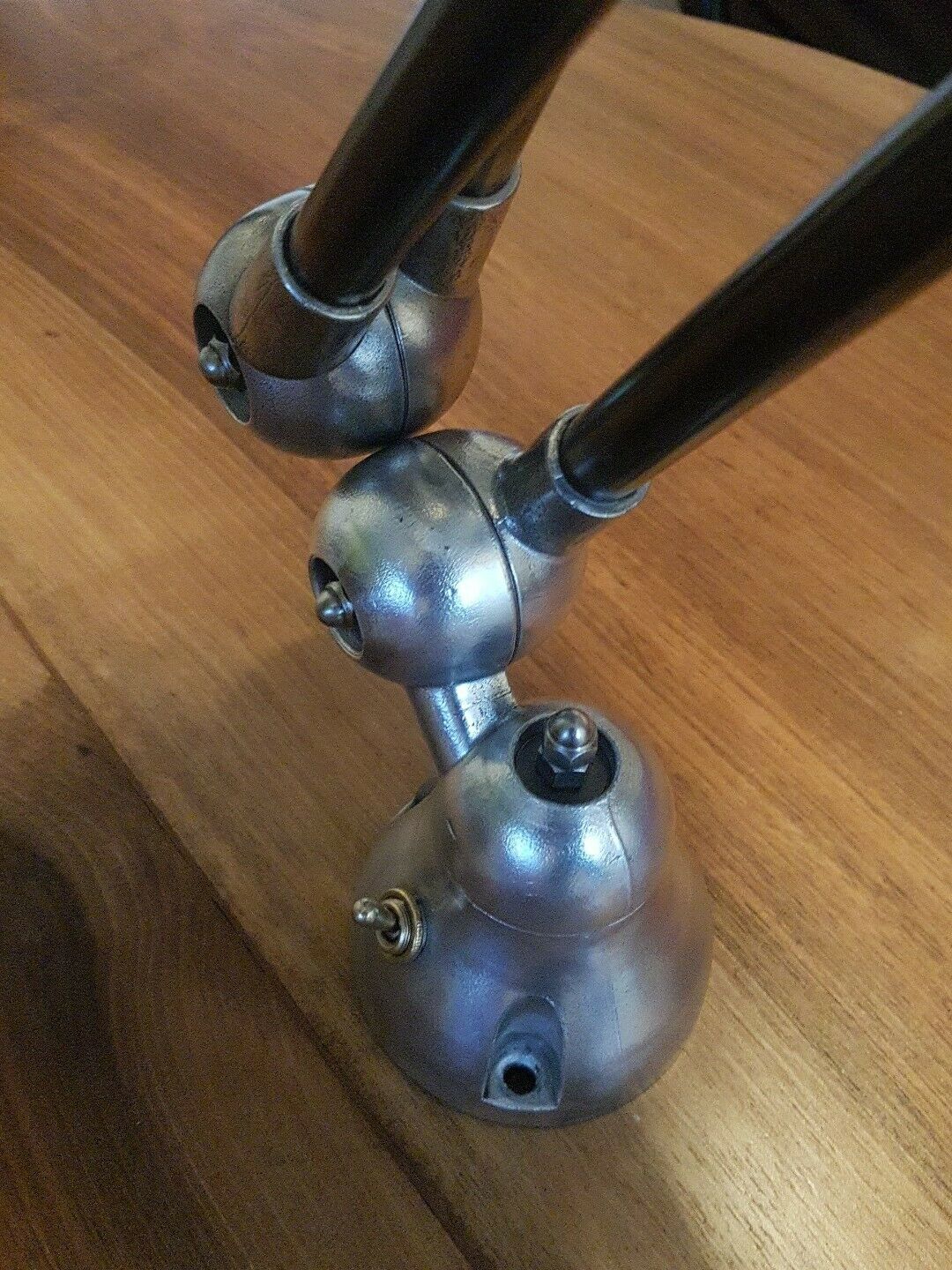 Set of 2 industrial Jielde 3-arm lamps