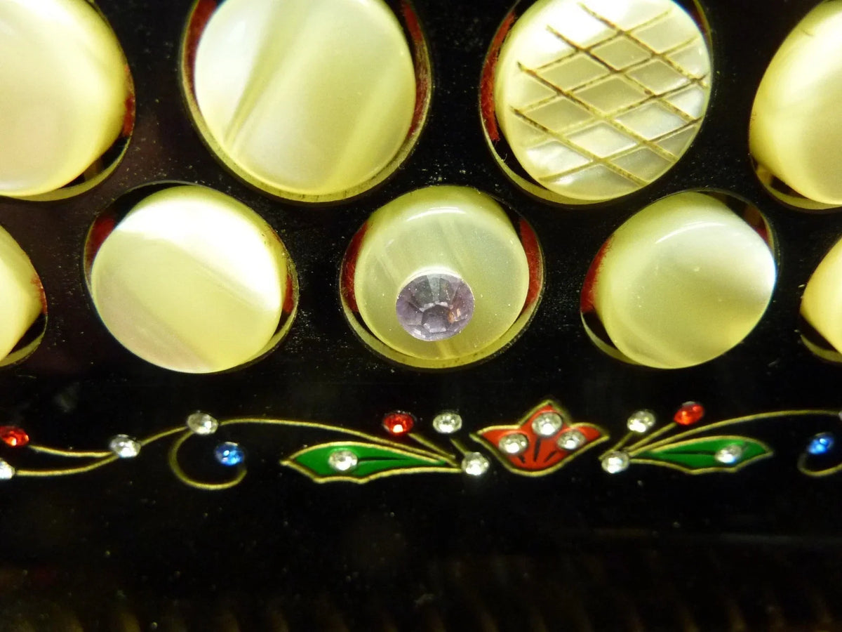 Rare and magnificent antique FISART diatonic accordion