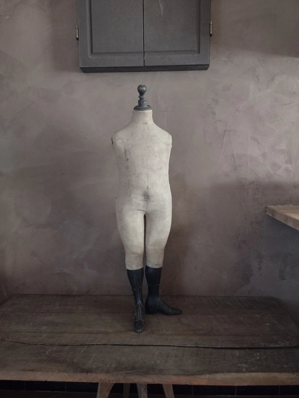 Antique Stockman child mannequin. Rare display bust.