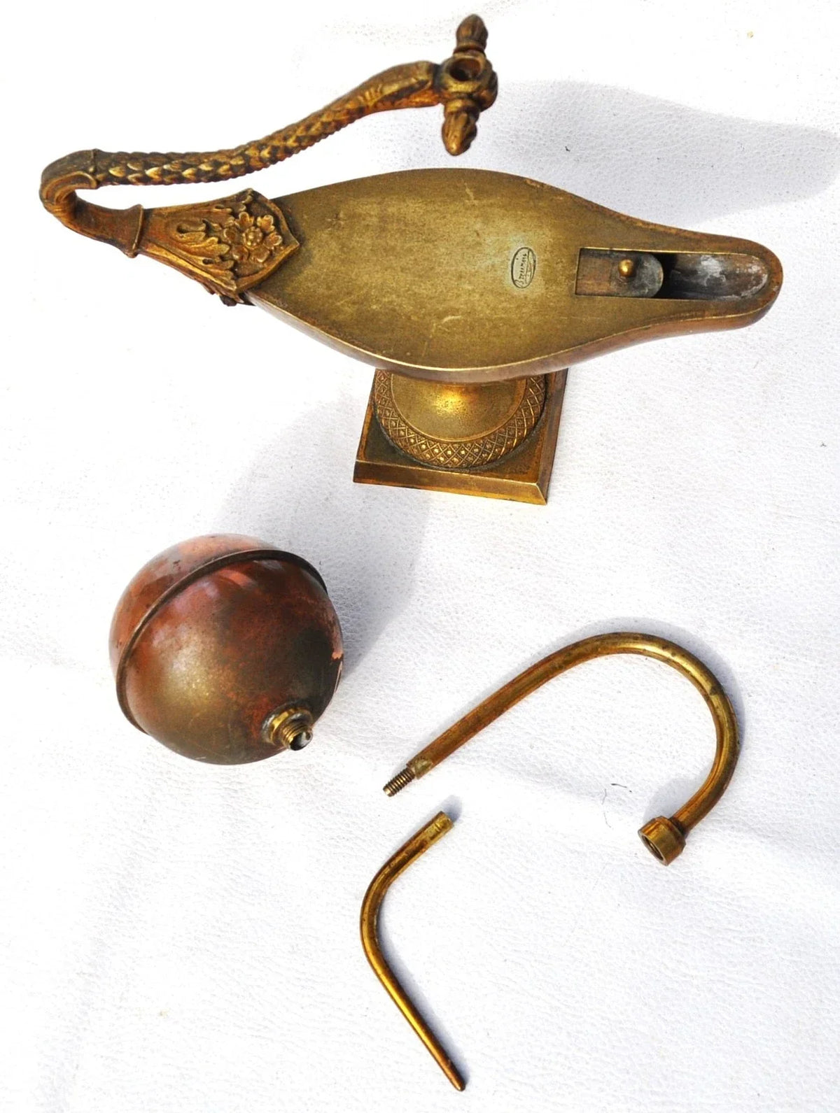 Rare Fire Fountain - Docimastic Lamp Signed BREUZIN - 1st Empire Early 19th Century