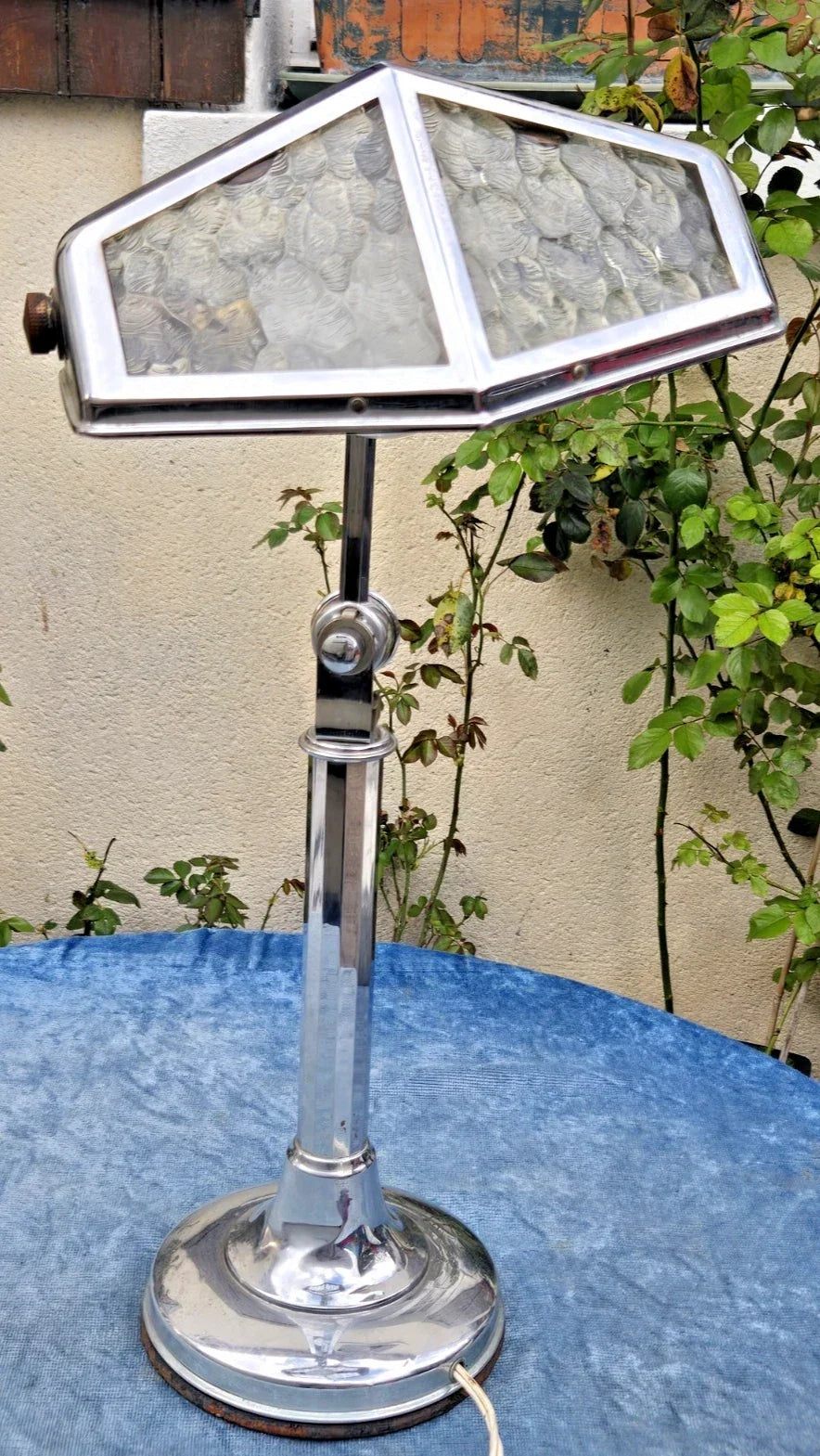 Beautiful antique chrome Pirouett desk lamp