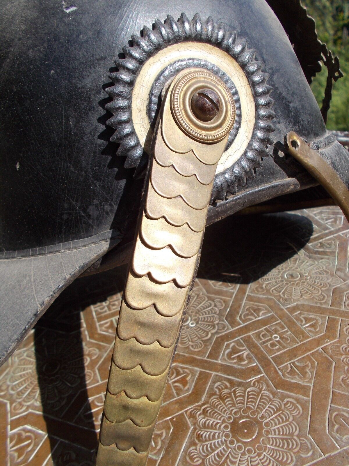 Antique German Pickelhaube marked 1870 WWI 14-18