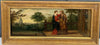 Antique oil painting, religious scene, The Visitation of the Virgin to Saint Anne, early 17th century